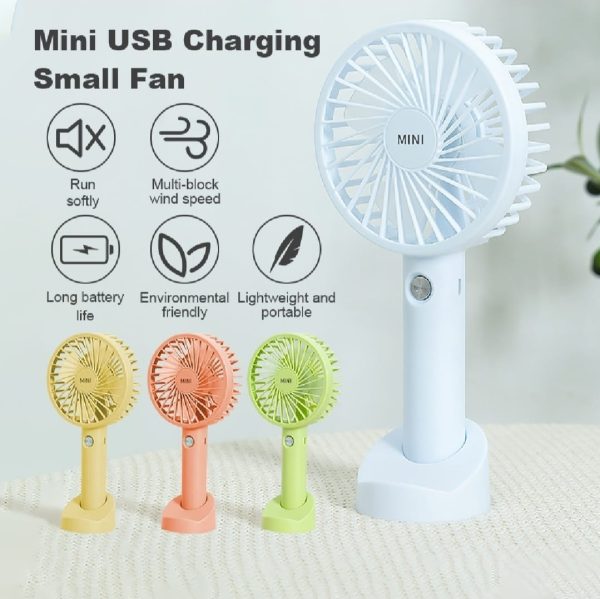 Portable Usb Rechargeable Handheld 3 Speed Strong Wind